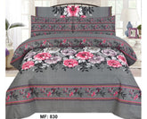 3 Pcs Bedsheet - Silver Spring